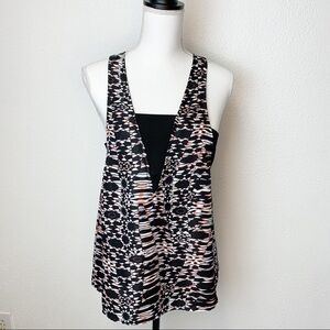 Cooper & Ella Black Waves Print Abstract Print -M